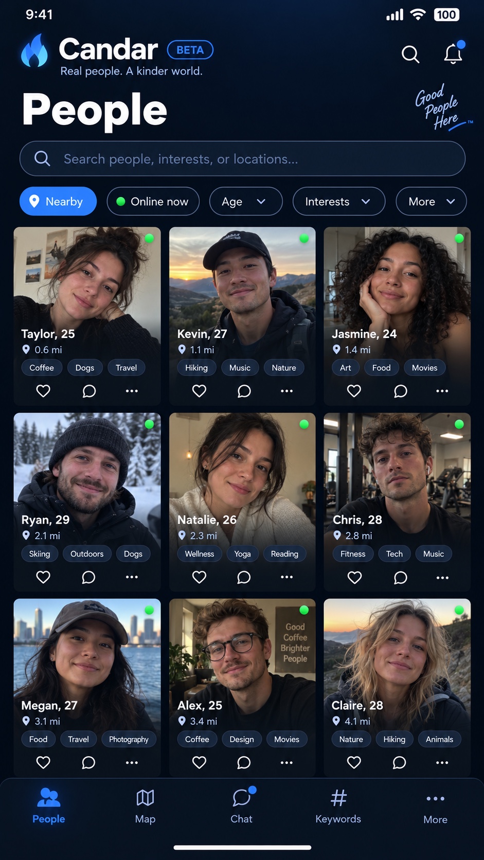 Candar People screen